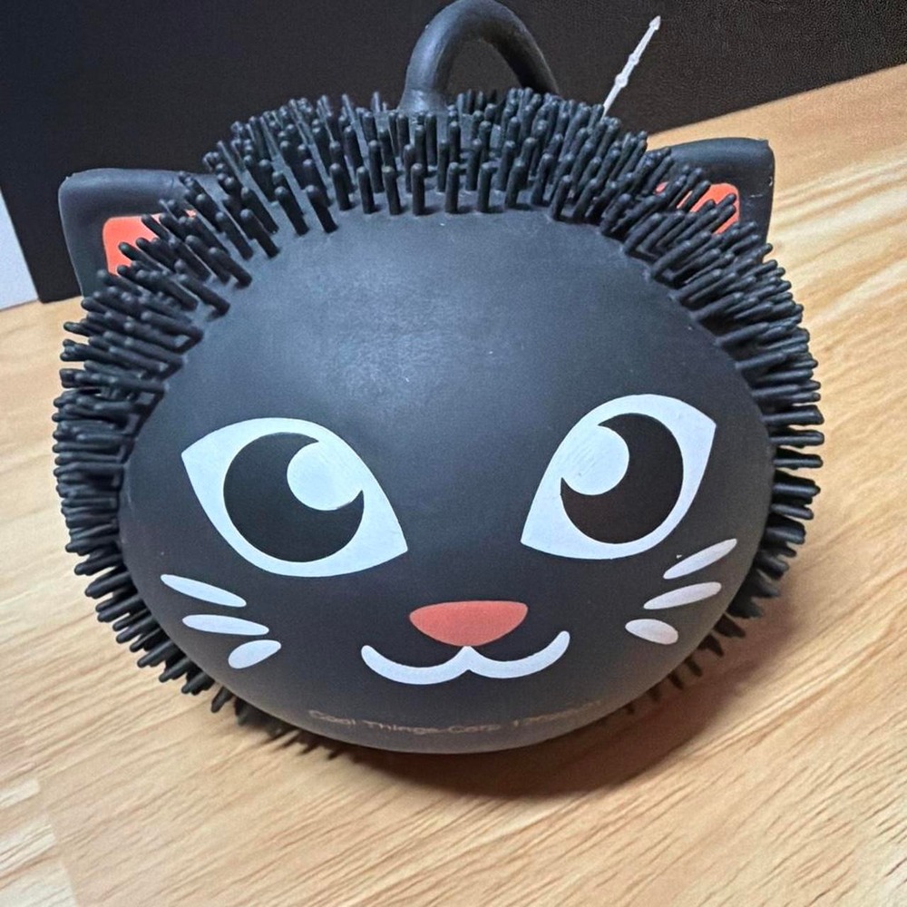 Jumbo Light-Up Black Cat Halloween Puffer Squishy